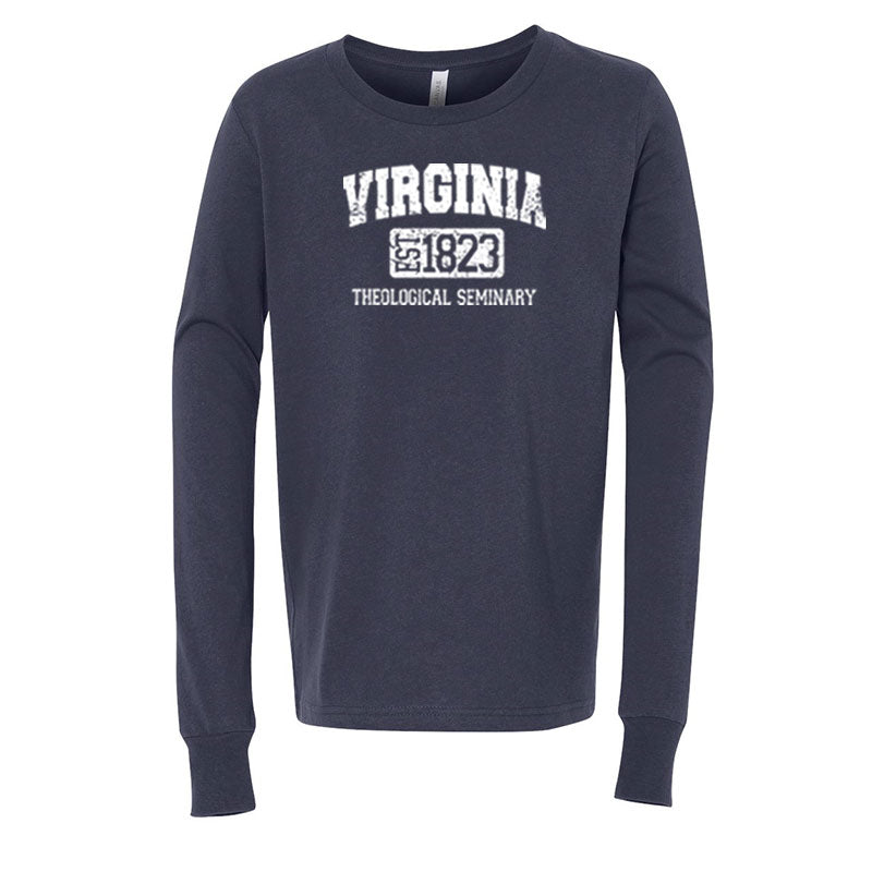 Virginia Theological Society Youth Jersey Long Sleeve T-Shirt - Navy