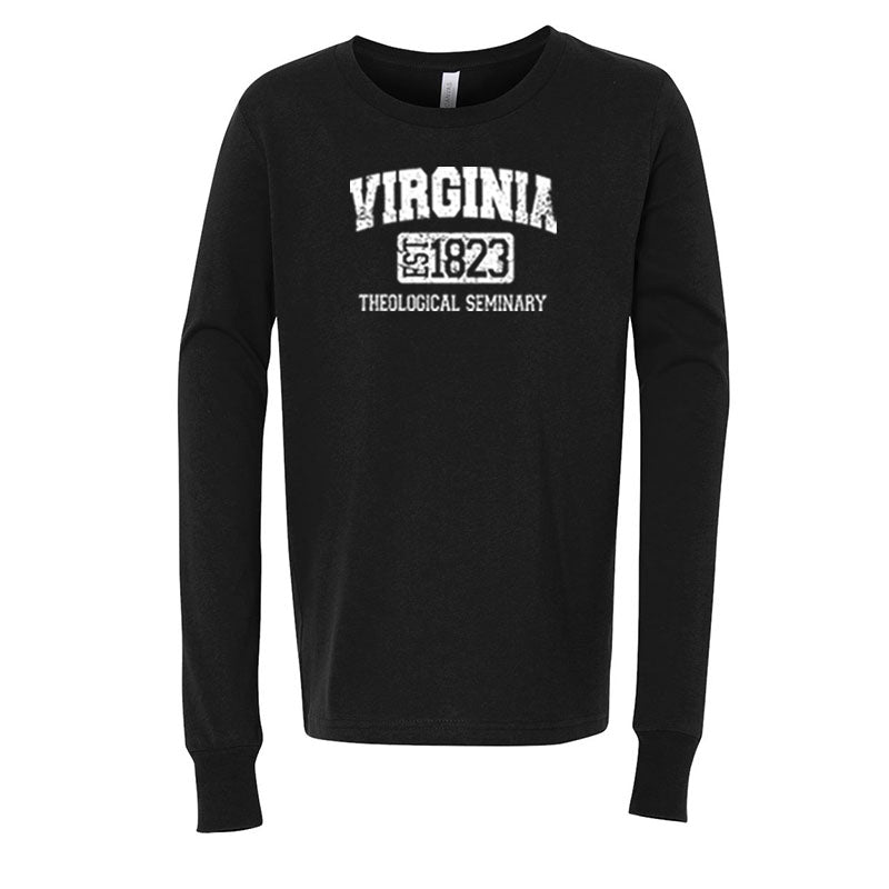 Virginia Theological Society Youth Jersey Long Sleeve T-Shirt - Black