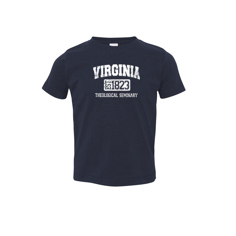 Virginia Theological Society Toddler Fine Jersey T-Shirt - Navy
