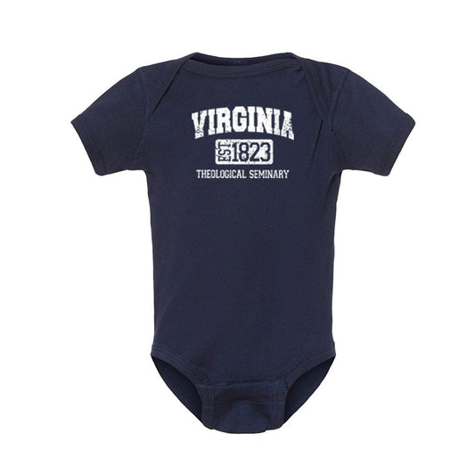 Virginia Theological Society Infant Baby Rib Onesie - Navy